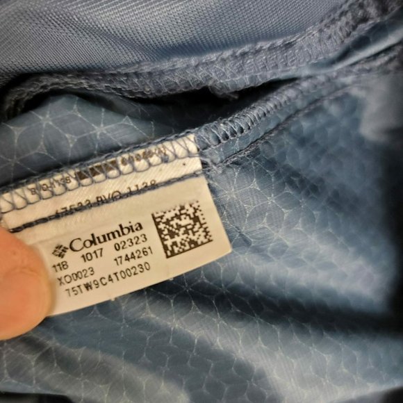 Columbia Mens Blue Omni Wick Evap Windbreaker Coat - Picture 5 of 6